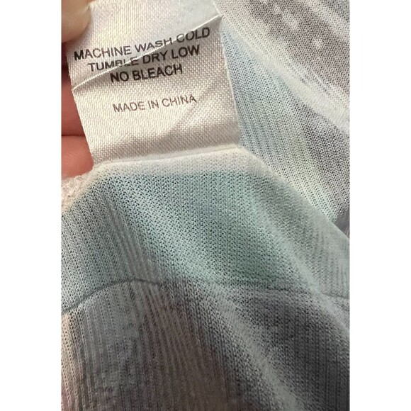 Impulse California Mixed Media Tiered Top  Size S  Abstract Print Wearable Art - Picture 8 of 9